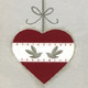 Stitched Christmas Heart Design